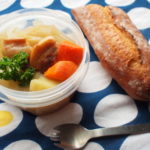 塩豚スープとパン弁当