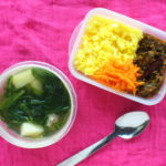 春菊とじゃが芋と肉団子のベトナム風スープ弁当