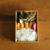 椎茸と春菊と豚肉の生姜炒め弁当